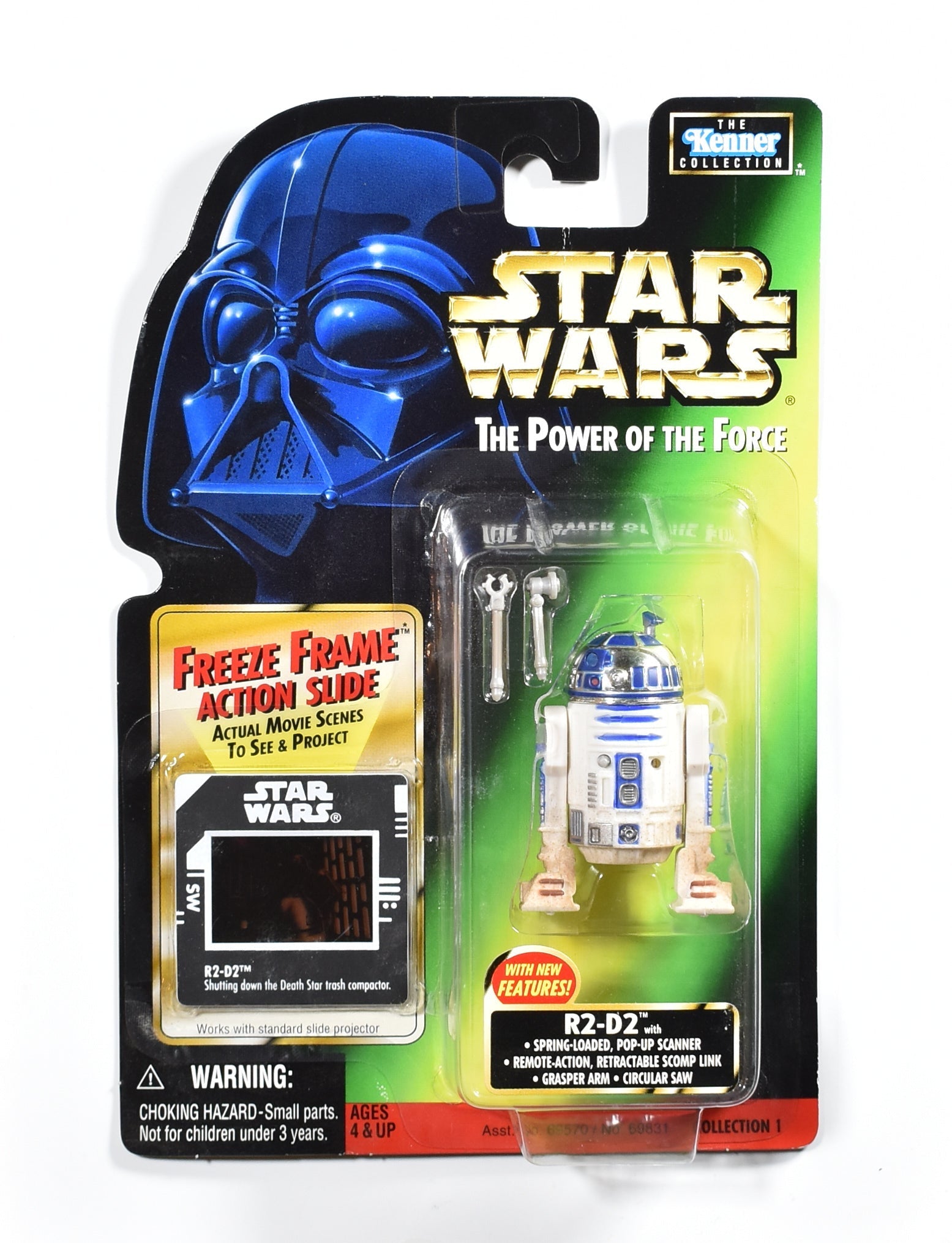 Star Wars Power of the Force Freeze Frame R2 D2 Pop Up Action Figure