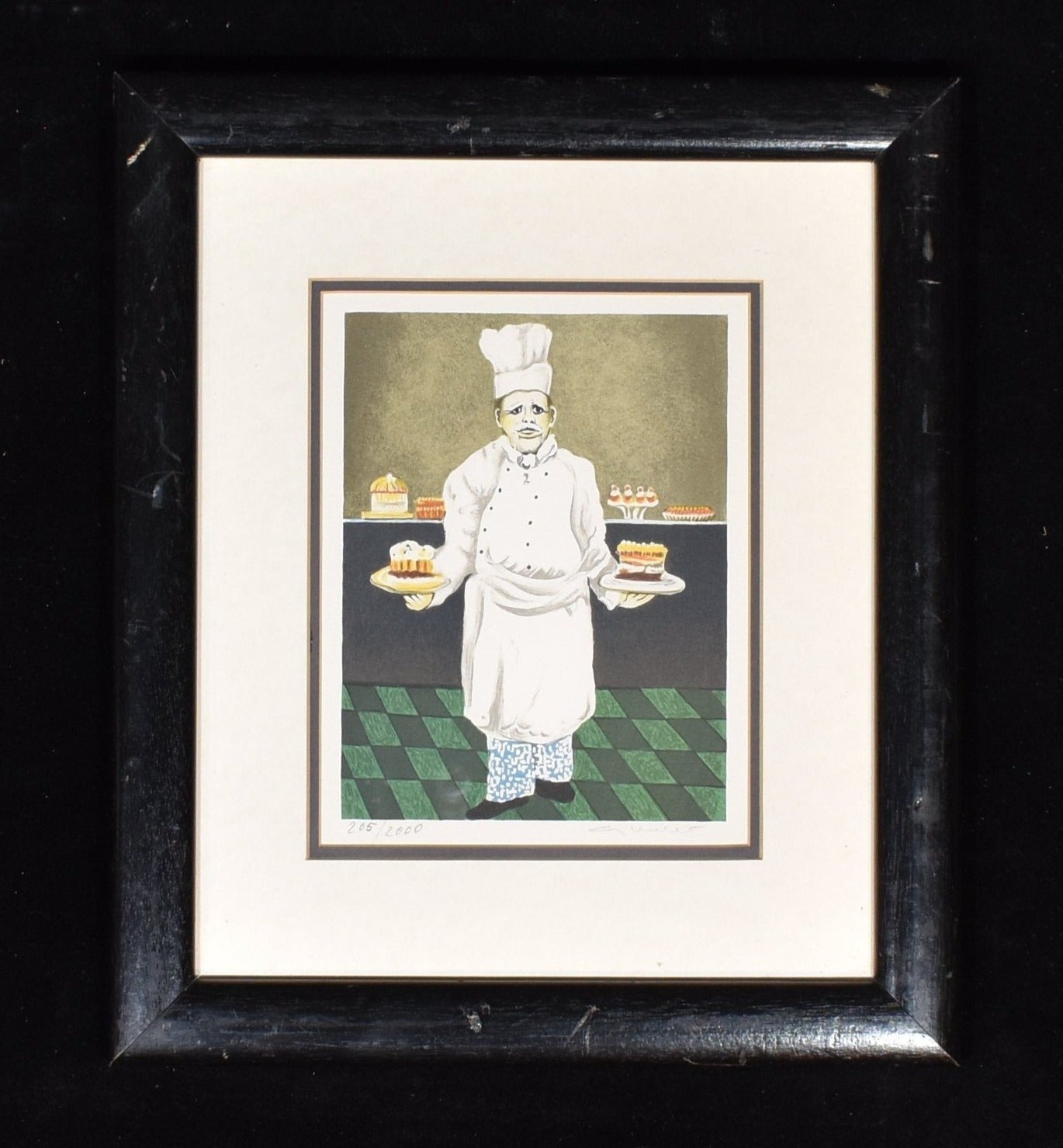 Guy Buffet Chef Christian Limited Print Edition 205 / 2000 Framed Used