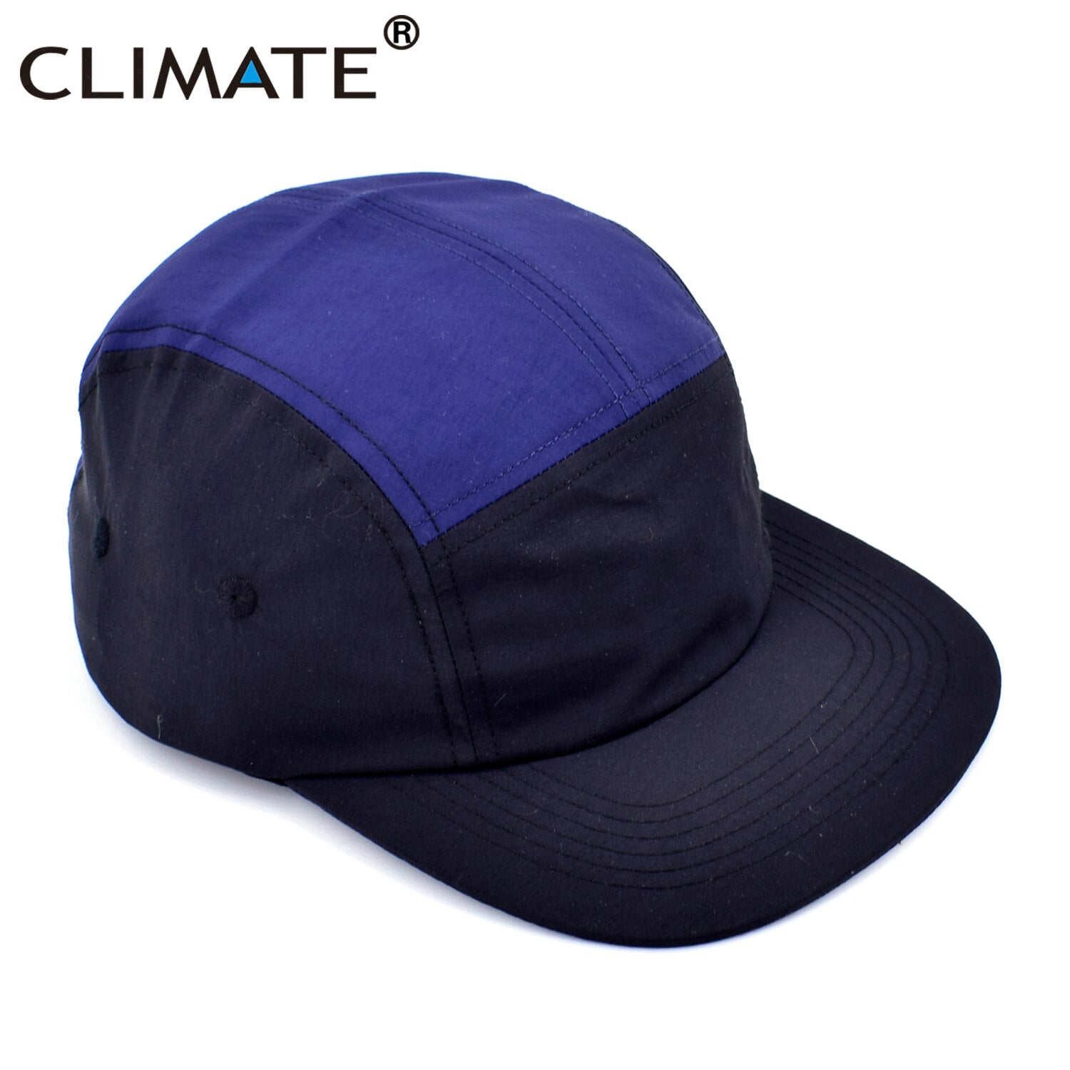 CLIMATE Hiphop 5 Five Panel Baseball Cap Quick Dry 5 Panels Outdoor Sport Hat Cap Breathable Trucker Snapback Hat for Camping