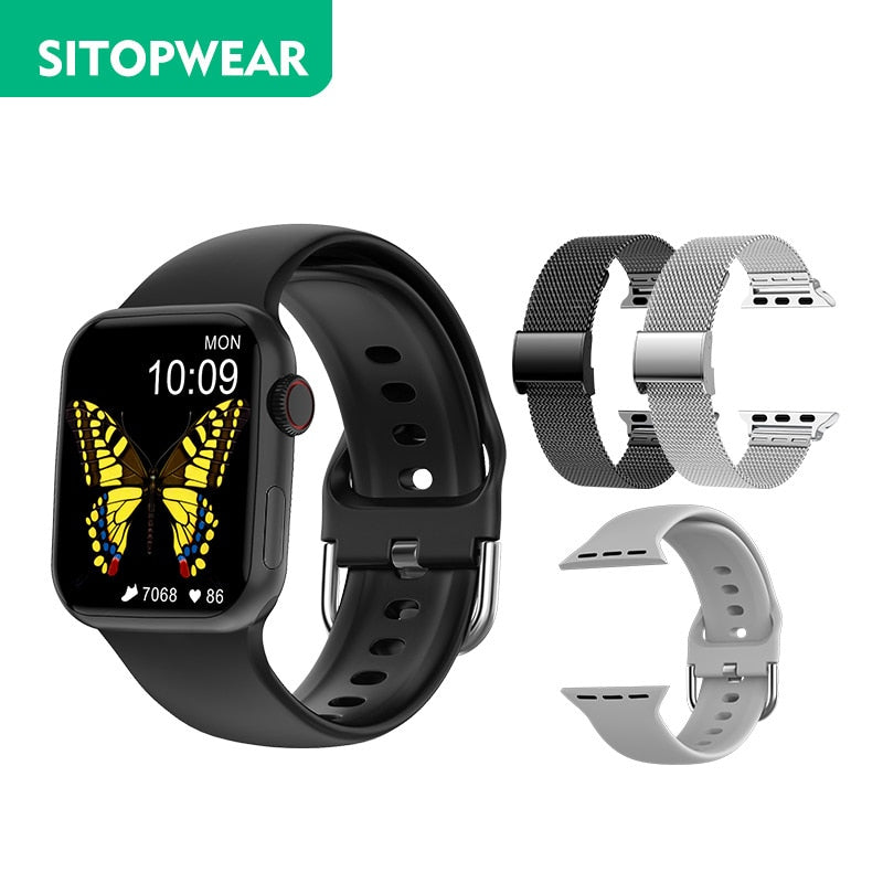 SitopWear Smart Watch 2022 Wireless Charging Smartwatch Bluetooth Calls Watches Men Women Fitness Bracelet Custom Watch Face