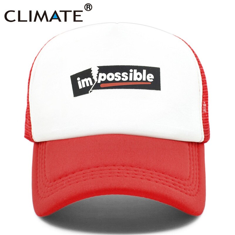 CLIMATE New Cool Impossible Possible Trucker Cap Hat Men Hiphop Surfboard Youth