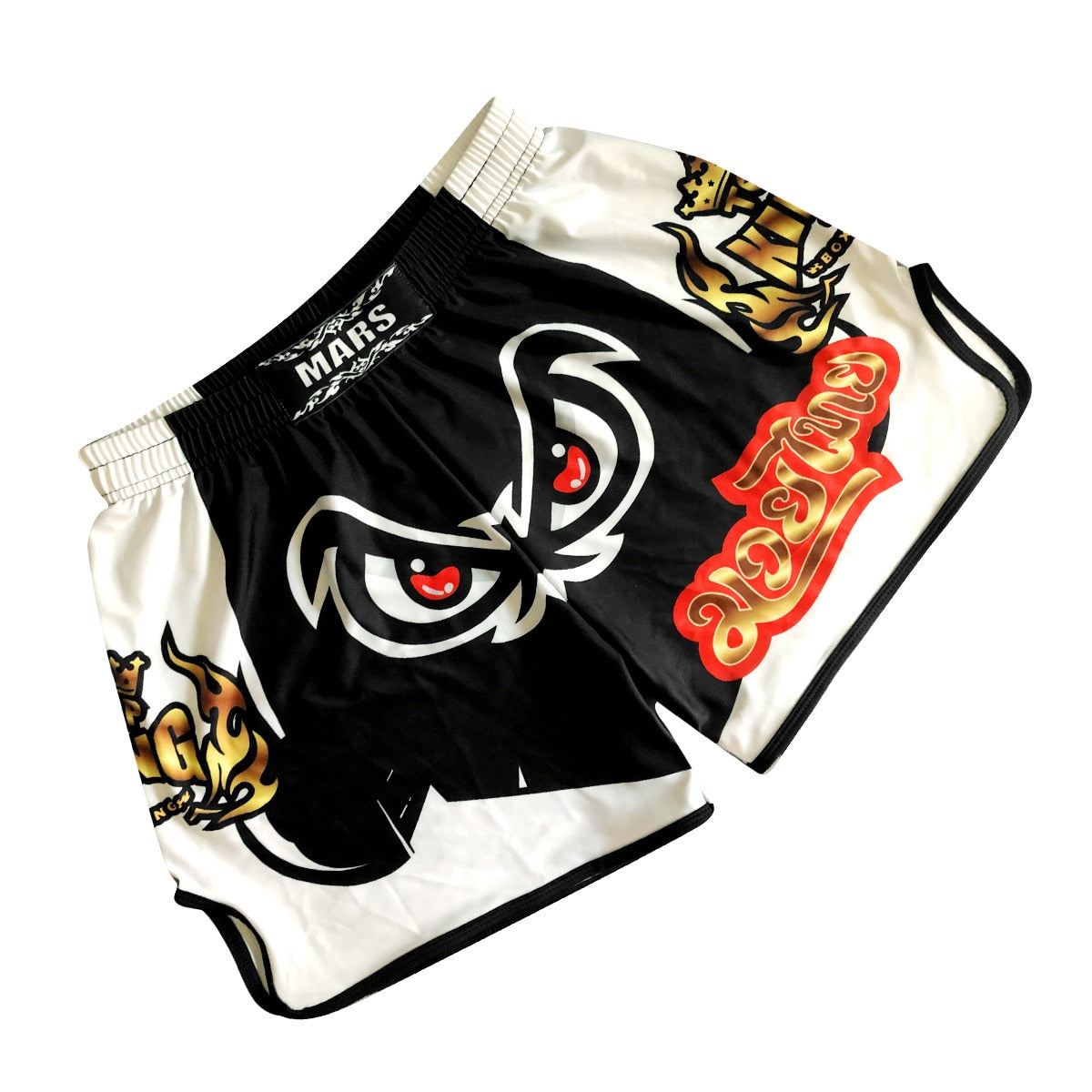 Muay Thai Pants Breathable loose Printing Kickboxing Fight Grappling Short MMA Boxing Shorts Clothing Sanda Fight Grappling