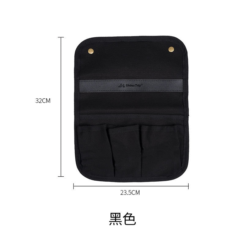 Outdoor Multifunctional Storage Bag Portable Storage Bag Camping Kermit Chair Armrest Hanging Bag Side