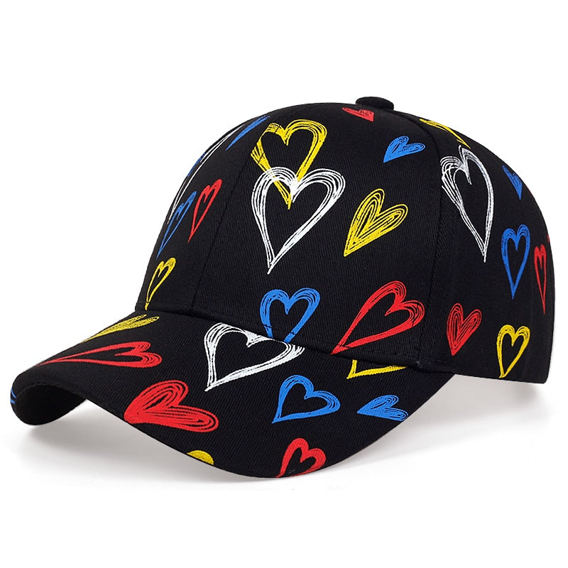 fashion Letter Baseball Cap Graffiti Sun Hip Hop Cap Visor Spring Hat Men Adjustable Snapback Cotton Cap For Women Men Hats