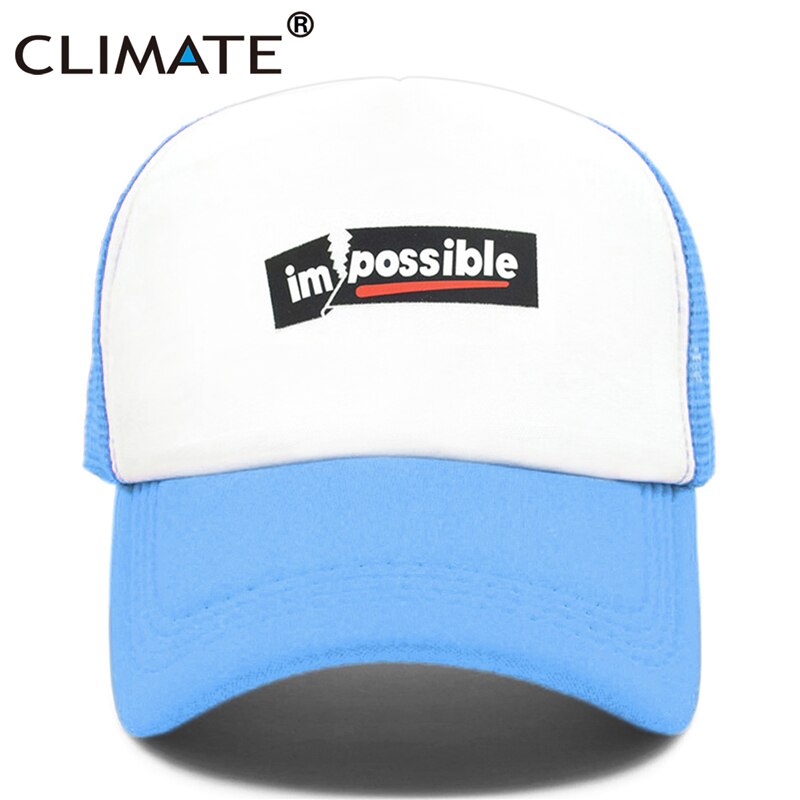 CLIMATE New Cool Impossible Possible Trucker Cap Hat Men Hiphop Surfboard Youth