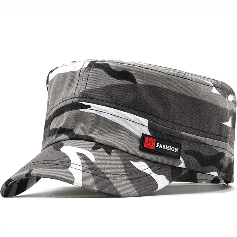 Summer Adjustable Military Caps Unisex Sports Outdoor Sunscreen Quick-Drying Casual Caps Women Men Camouflage Flat Hats