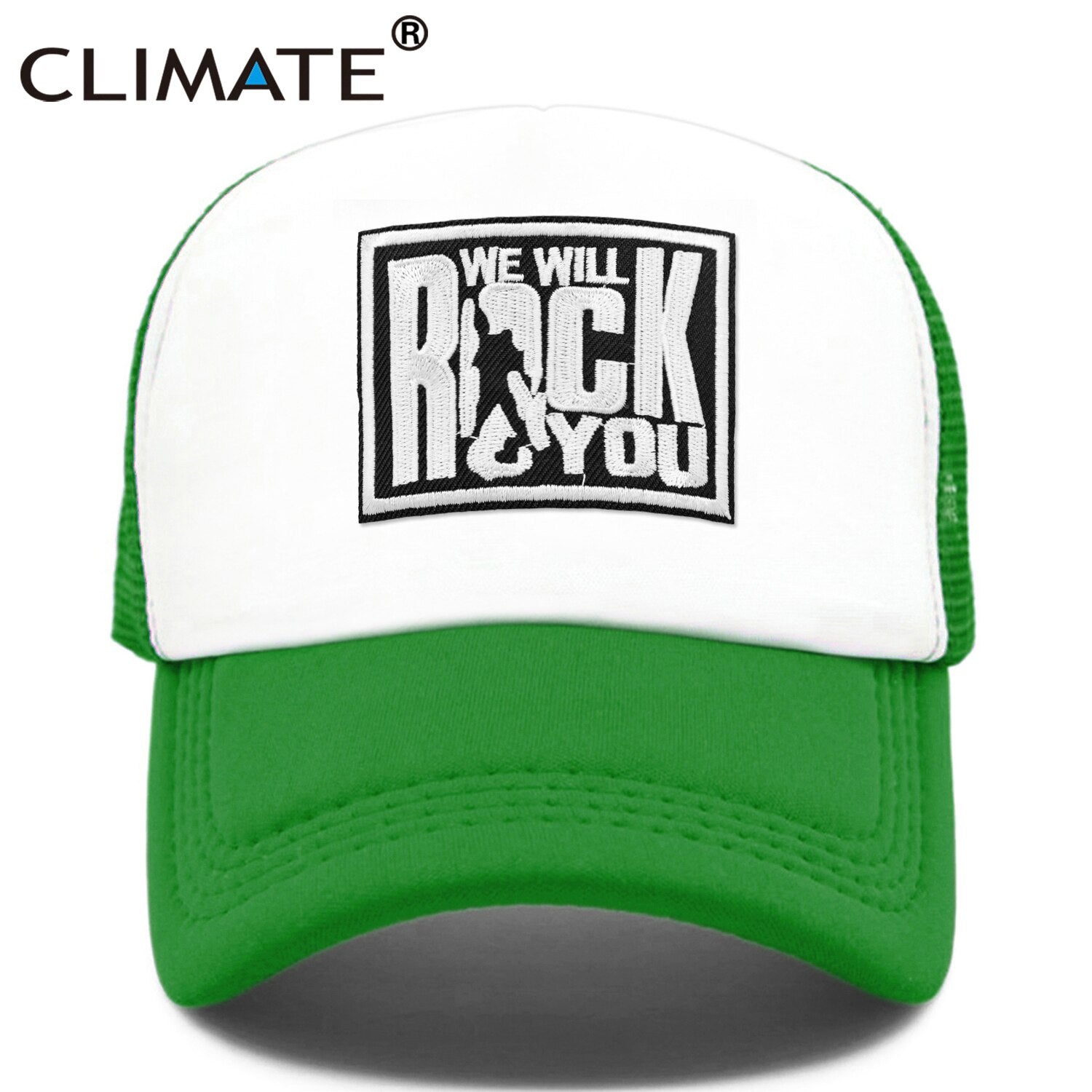 CLIMATE Rock and Roll Rock Trucker Cap Cool Rocker Men Mesh Hat Cap Metal Music