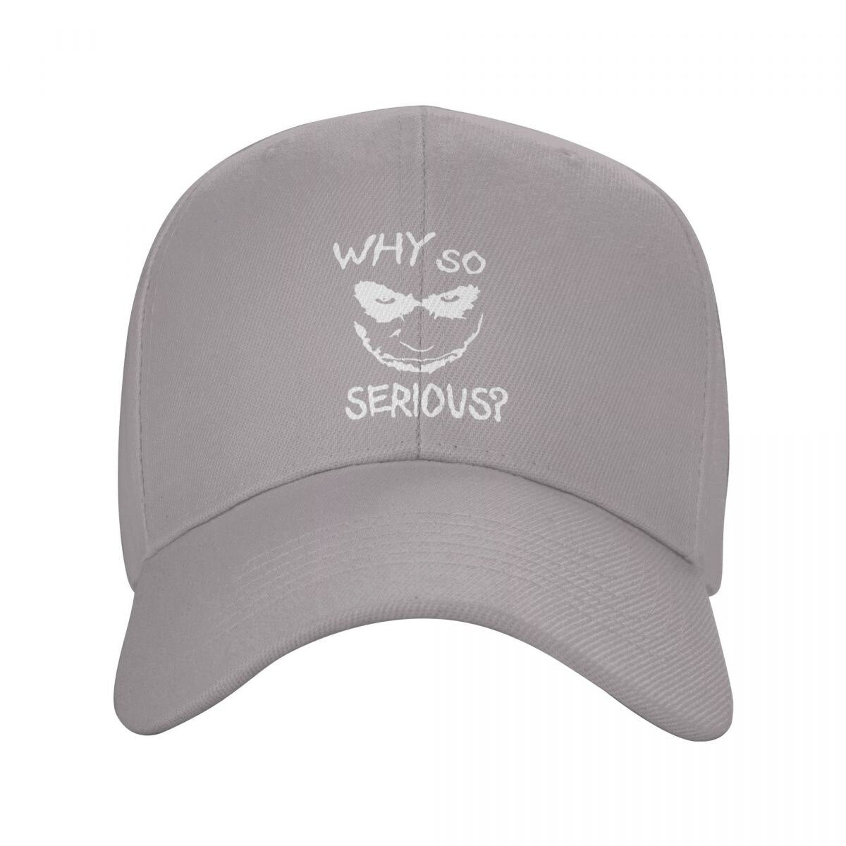 Fashion Men'S Brand Baseball Cap UOMO WHY SO SERIOUS Print Trucker Caps Movie JOCKER JOKER Unisex Adjustable Snapback Hat