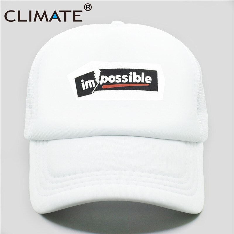 CLIMATE New Cool Impossible Possible Trucker Cap Hat Men Hiphop Surfboard Youth