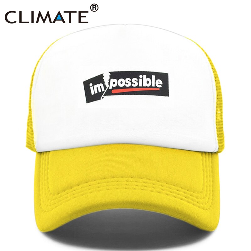 CLIMATE New Cool Impossible Possible Trucker Cap Hat Men Hiphop Surfboard Youth