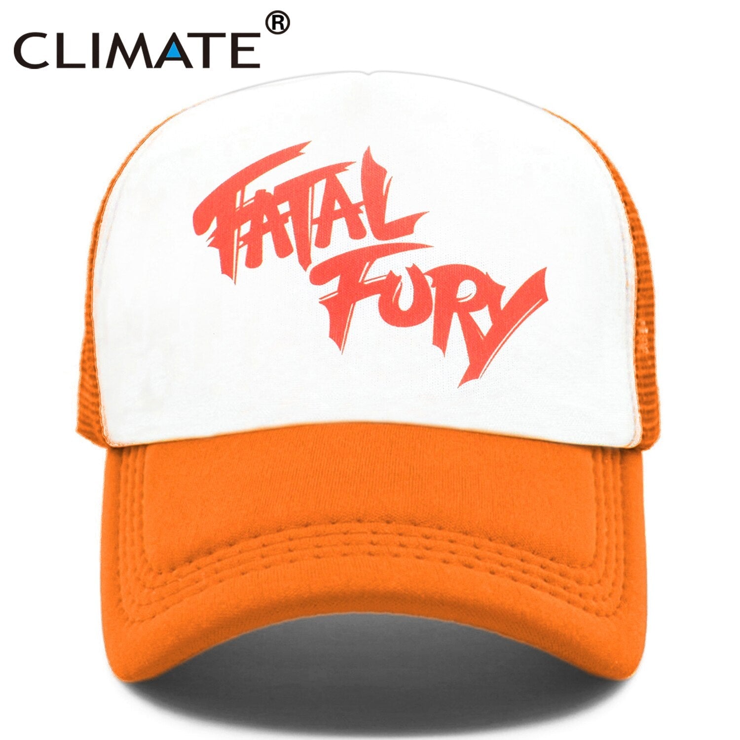 CLIMATE Terry Bogard Coser Cap FATAL Hat Trucker Cap Cosplay Coser Cap Hat  Summer Mesh Caps for Men Cosplay