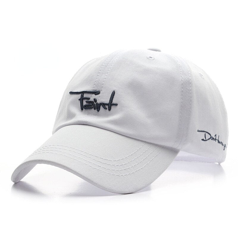 Leisure Men's Caps Fashion English Letter Fzint Embroidery Cap Male Hat Women's