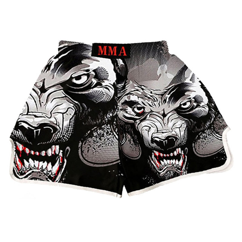 2022 Boxing Shorts Muay Thai Kick Boxing Boxer Trunks MMA Men Fight BJJ Grappling Sportswear Cheap Boxing Short Pant Wholesale