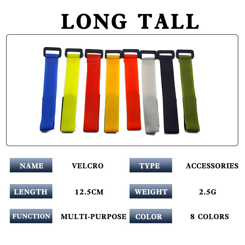 Fishing Rod Tie Holders Straps Belts Suspenders Fastener Hook Loop Cable Cord Ties Belt Fishing Tools Accessories 15pc