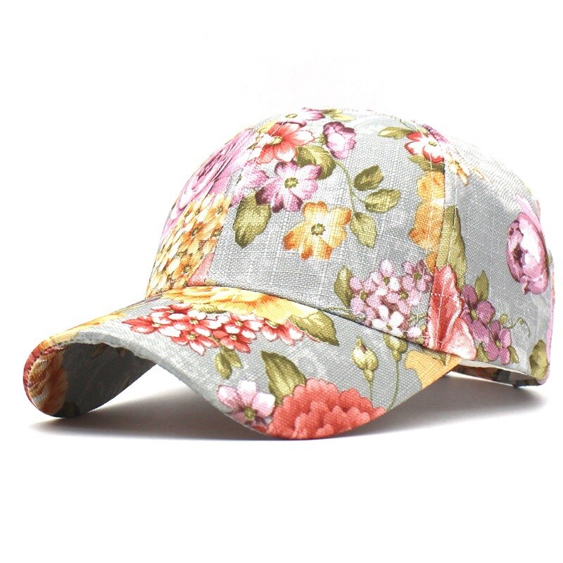 CLIMATE Floral Denim Baseball Cap Hat Women Fashion Flower Caps Denim Jeans Women Wear Cap Women Cool Hat Caps for Women Girls