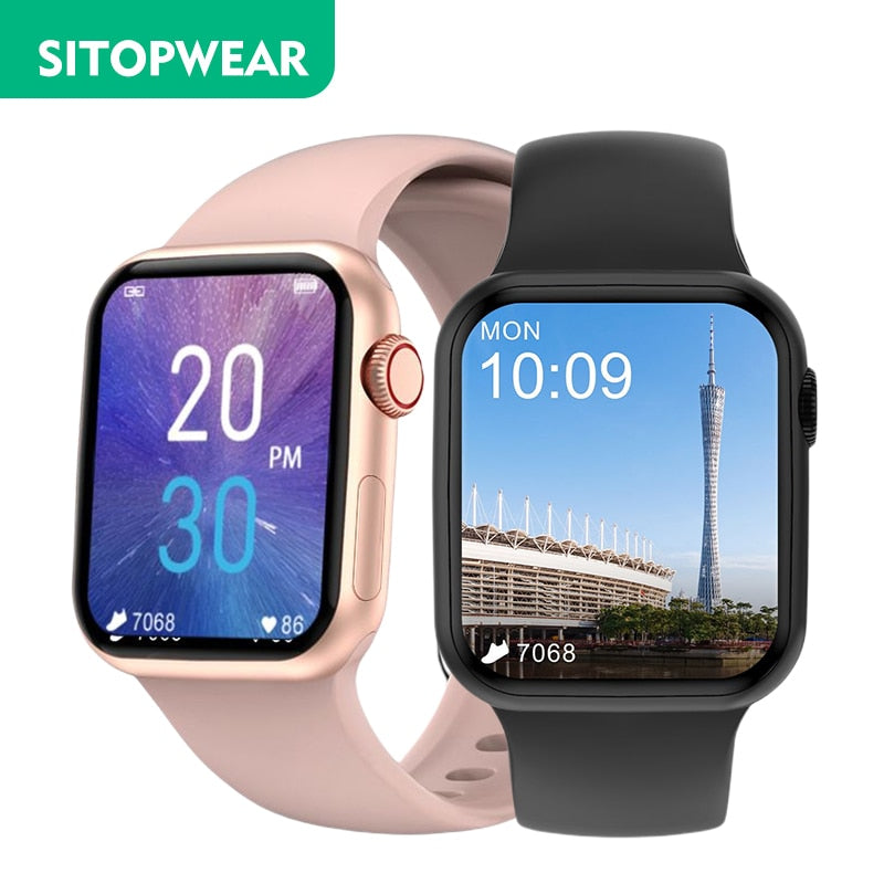 SitopWear Smart Watch 2022 Wireless Charging Smartwatch Bluetooth Calls Watches Men Women Fitness Bracelet Custom Watch Face