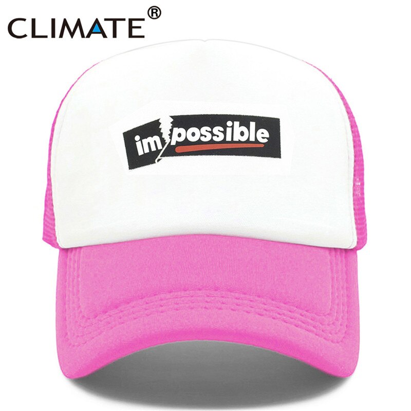 CLIMATE New Cool Impossible Possible Trucker Cap Hat Men Hiphop Surfboard Youth