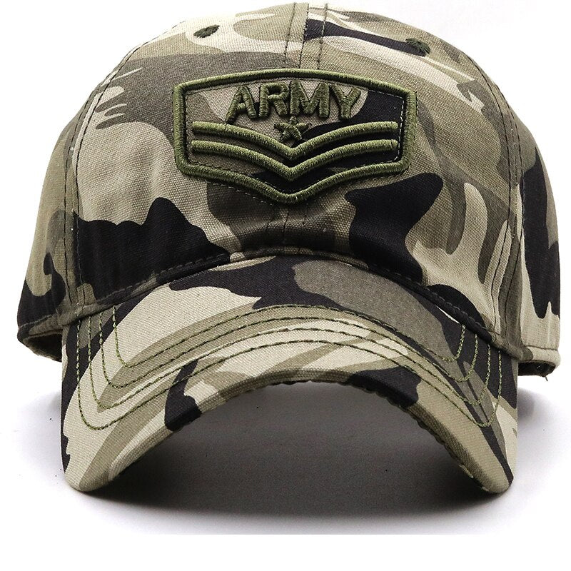 High Quality Army Camouflage Baseball Cap Male Bone Masculino New Tactical Men's Cap Camo Snapback Hat Trucker Adjustable hats