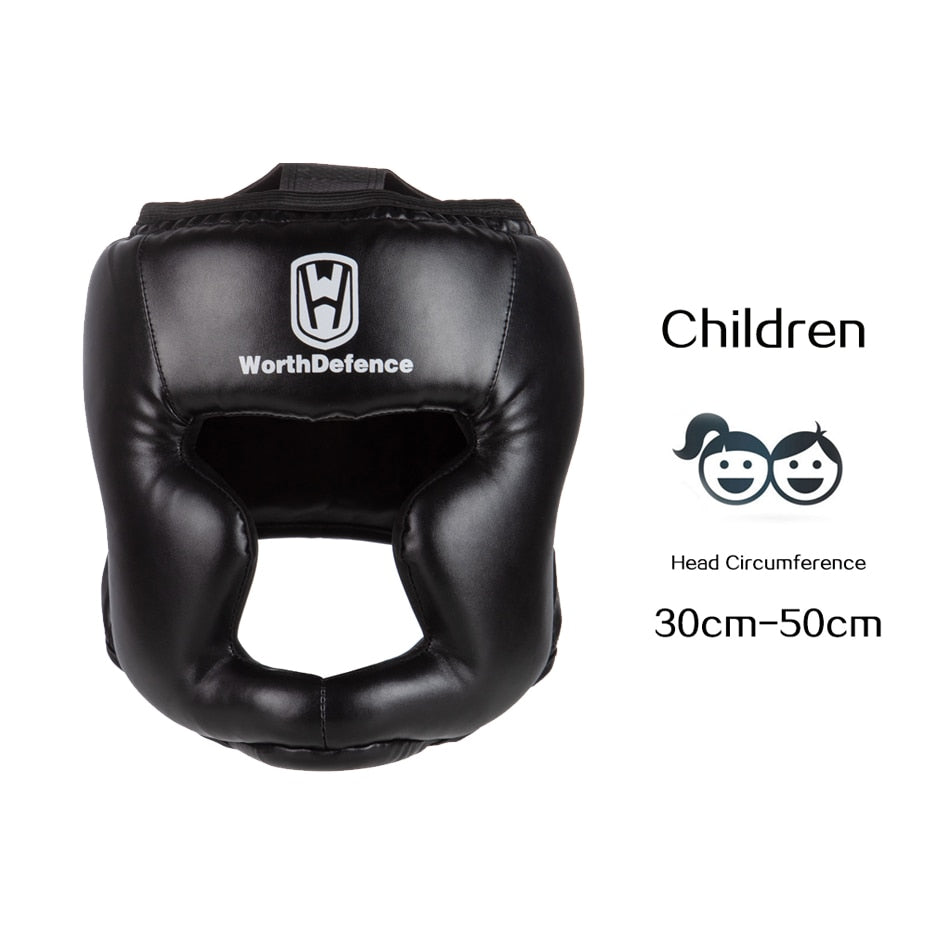 Kick Boxing Helmet for Men Women PU Karate Muay Thai Guantes De Boxeo Free Fight MMA Sanda Training Adults Kids Equipment