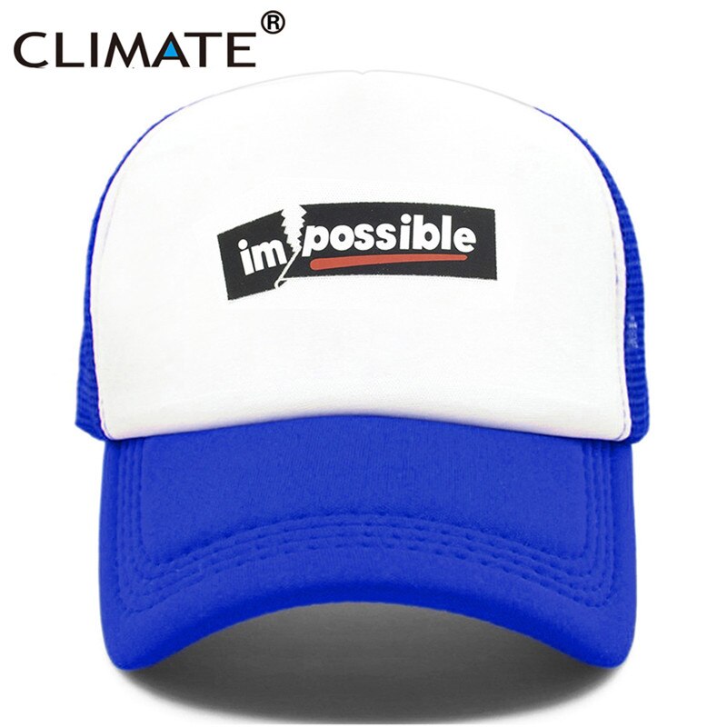 CLIMATE New Cool Impossible Possible Trucker Cap Hat Men Hiphop Surfboard Youth