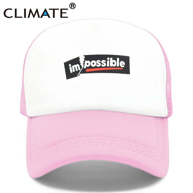 CLIMATE New Cool Impossible Possible Trucker Cap Hat Men Hiphop Surfboard Youth