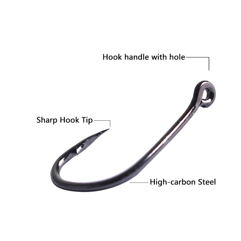 Fishing Hook Set High-Carbon Steel Barbed Fishhooks Saltwater Freshwater Fishing Accessories