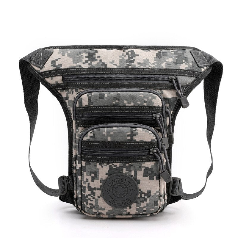 Military Male Hip Thigh Fanny Pack Camouflage Motorcycle Riding Casual Multi-Pockets Shoulder Bags Men Nylon Bum Waist Leg Bag