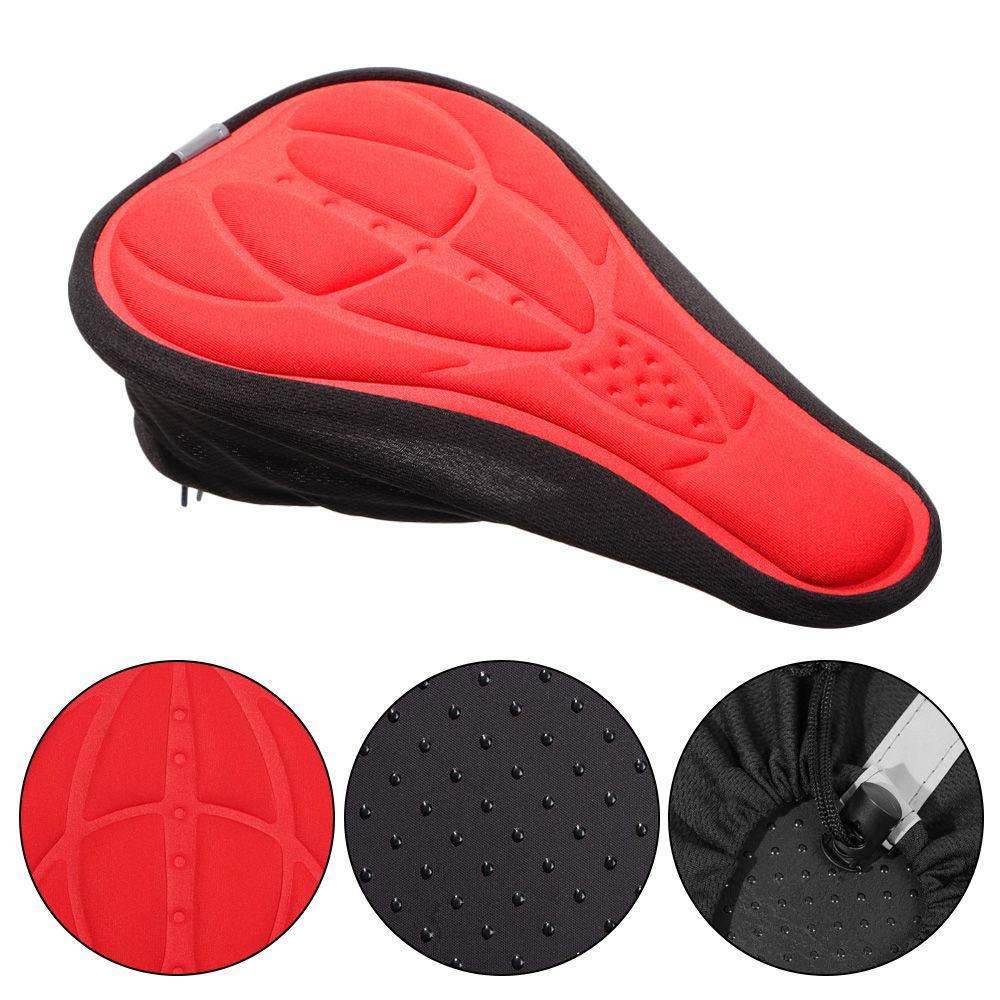 Bike Accessories Saddle Cover Case Sporting Goods Bike Seat Cover Bicycle Gel Pad Soft Cushion Cycling 3D Cushion