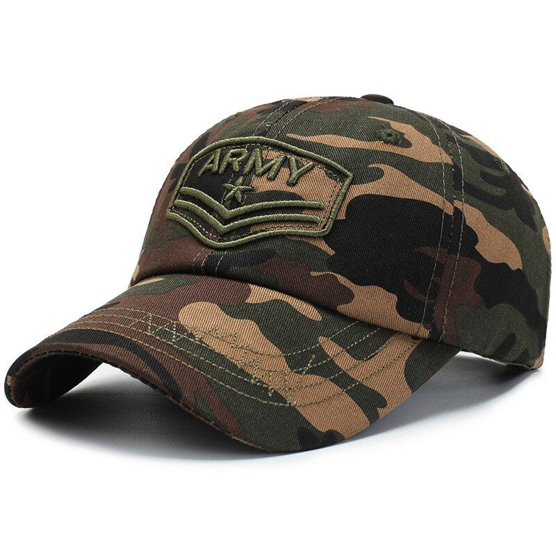 High Quality Army Camouflage Baseball Cap Male Bone Masculino New Tactical Men's Cap Camo Snapback Hat Trucker Adjustable hats