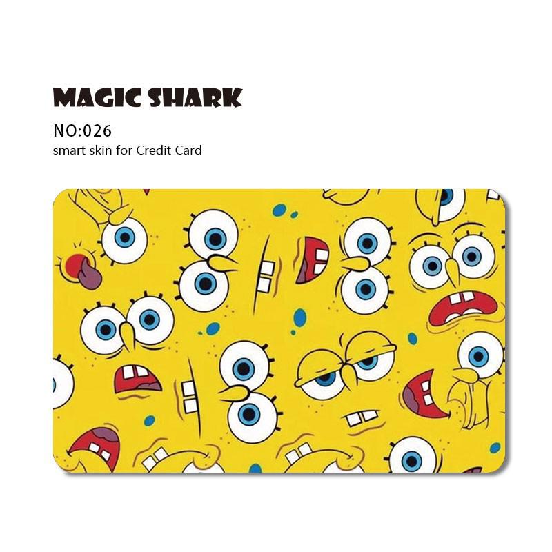 Magic Shark 1pc Anime Cartoon Cute Matte Front Side Sticker Film Cover Skin for