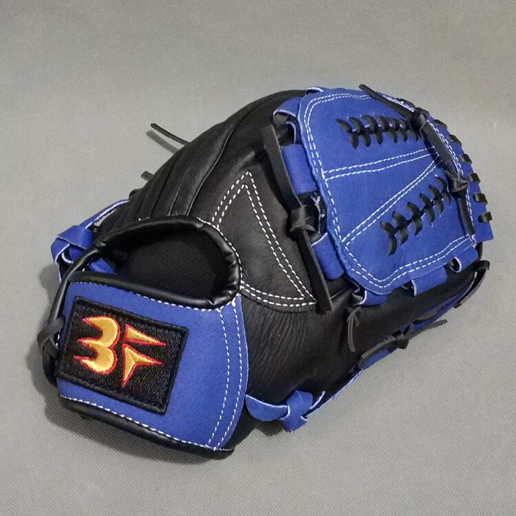 Black Leather Right Baseball Glove Left Hand Baseball Adults Gloves Pigskin Guantillas Beisbol Sportswear Accessories EI50BG