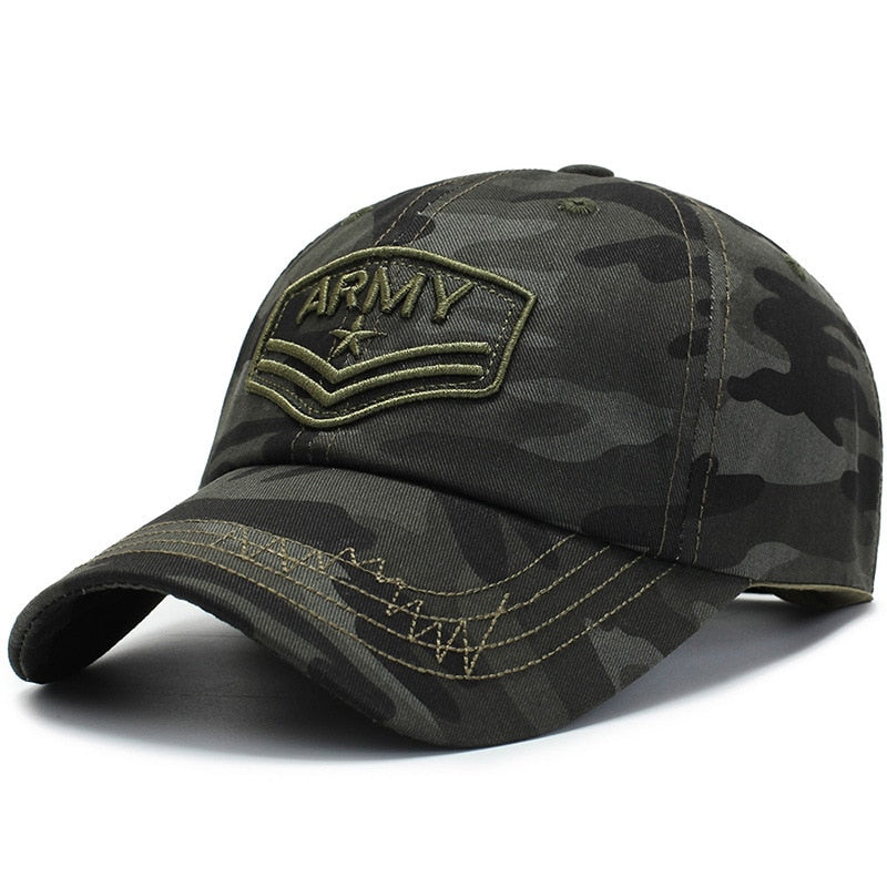 High Quality Army Camouflage Baseball Cap Male Bone Masculino New Tactical Men's Cap Camo Snapback Hat Trucker Adjustable hats