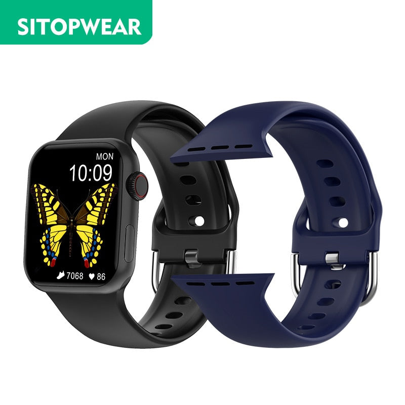 SitopWear Smart Watch 2022 Wireless Charging Smartwatch Bluetooth Calls Watches Men Women Fitness Bracelet Custom Watch Face