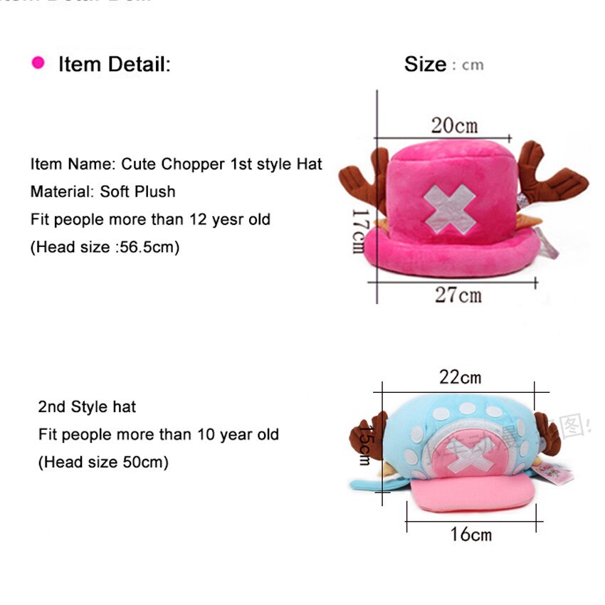 Funny Anime Hats OP Tonychopper 2 Years Later Cap Japanese Cartoon Cosplay Plush Winter Adults Hat Women Gifts Halloween Gifts