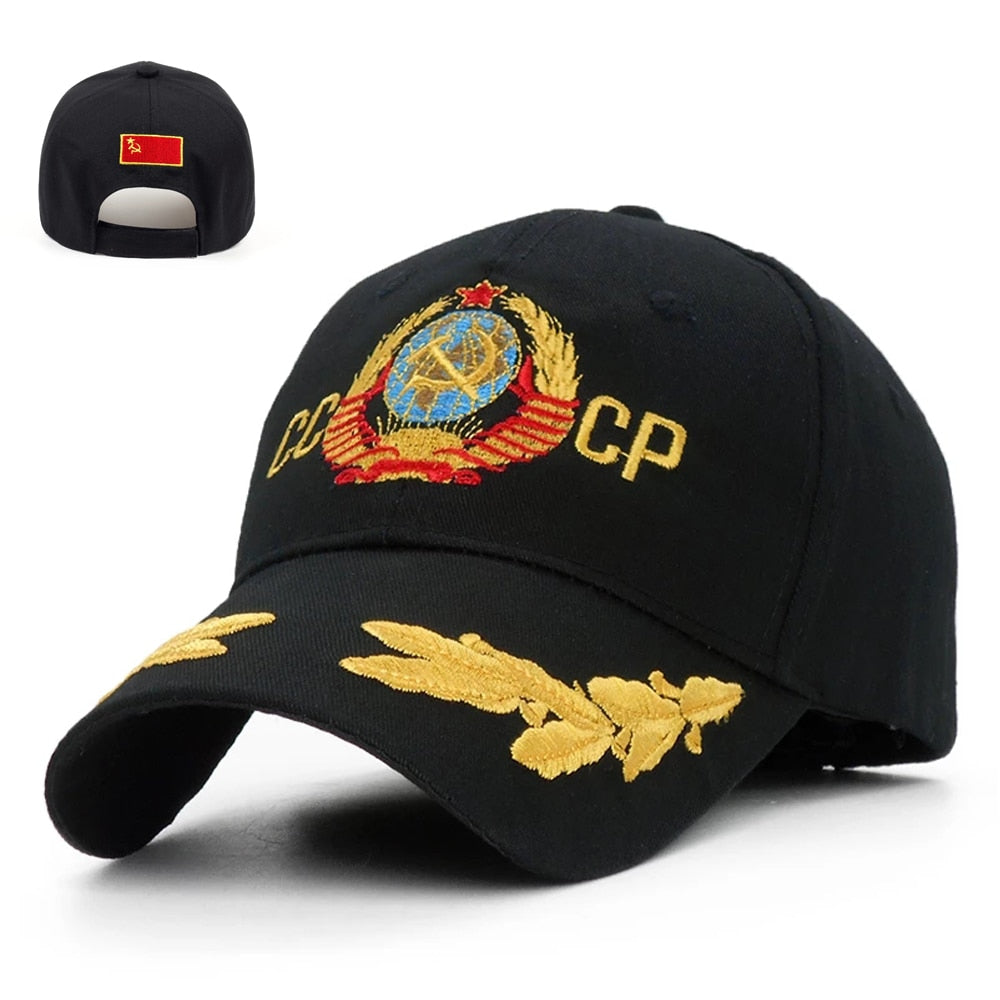 2021 CCCP USSR National Emblem Baseball Caps For Men Women 3D Embroidery Autumn