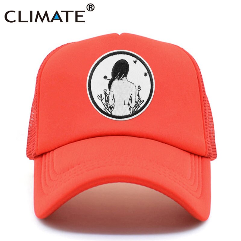 CLIMATE Beatuy Girl Trucker Cap Pink Black Girl Youth Women Beatuy Cap Young Lady Hip Hop Hat Mesh Cap Will Always Love YQ