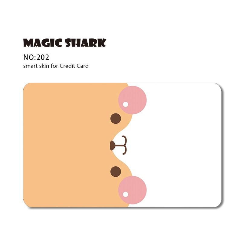 2022 Cute Cat Poker Wings Matte Front Side Cover Sticker Film Skin for Debit Card Credit Card Small Chip Big Chip Full Film