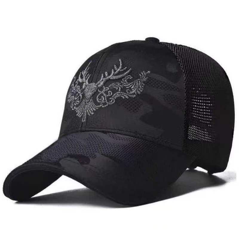 Adult Deer Hunter Fashion Baseball Cap Cotton Snapback Caps Elk Moose Buck Hat Sun Adjustable Fishing Hats summer mesh caps