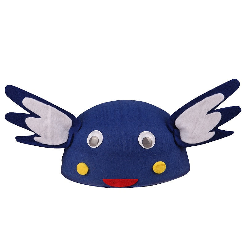 Kids Forest Animal Party Funny Hat Children's Day Gift Zoo Carnival Felt Hat Duck Adybug Cap Bird Rabbit Headdress Helmet