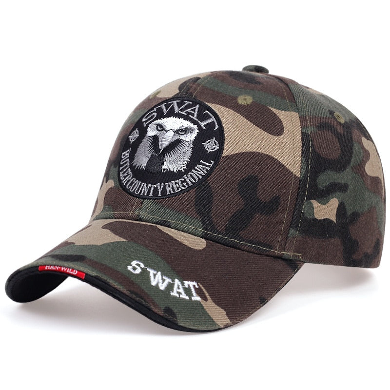 SWAT Army Cap Male Embroidered Eagle Black Baseball Caps Men Gorras Para Hombre