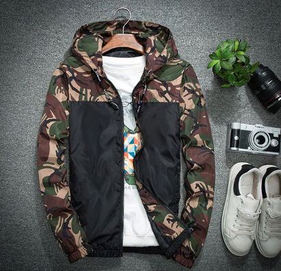 2022 Men Wear Casual Camouflage Jacket Slim Coat New