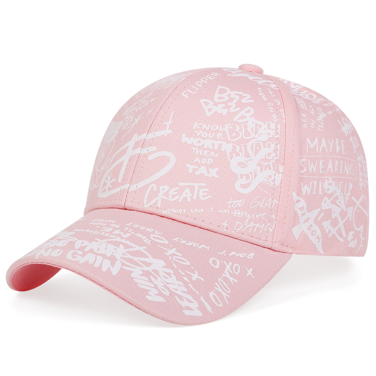 fashion Letter Baseball Cap Graffiti Sun Hip Hop Cap Visor Spring Hat Men Adjustable Snapback Cotton Cap For Women Men Hats