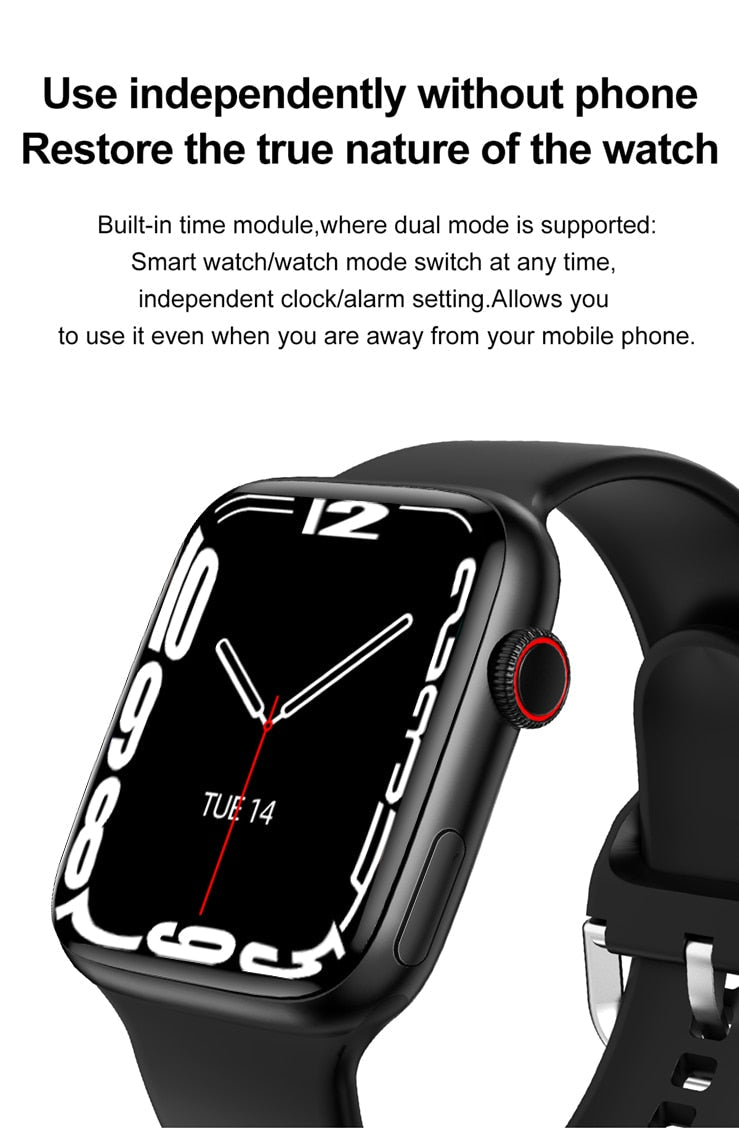 SitopWear Smart Watch 2022 Wireless Charging Smartwatch Bluetooth Calls Watches Men Women Fitness Bracelet Custom Watch Face