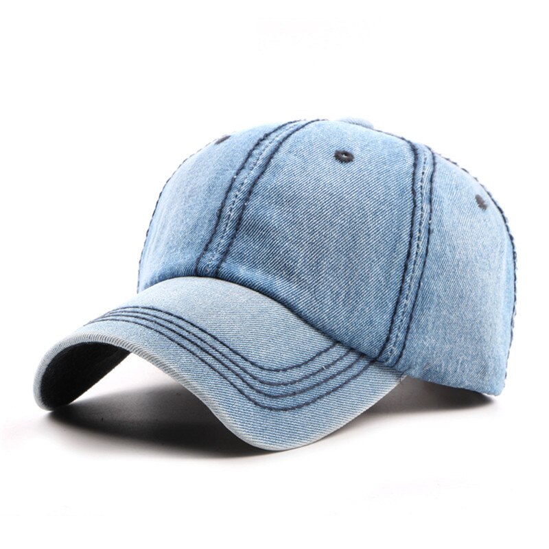 CLIMATE Men Denim Baseball Cap Hat Blank Dad Caps Men Cool CapCasual Denim Jeans Wear Blank Cap Men Cool Hat Caps for Men Dad