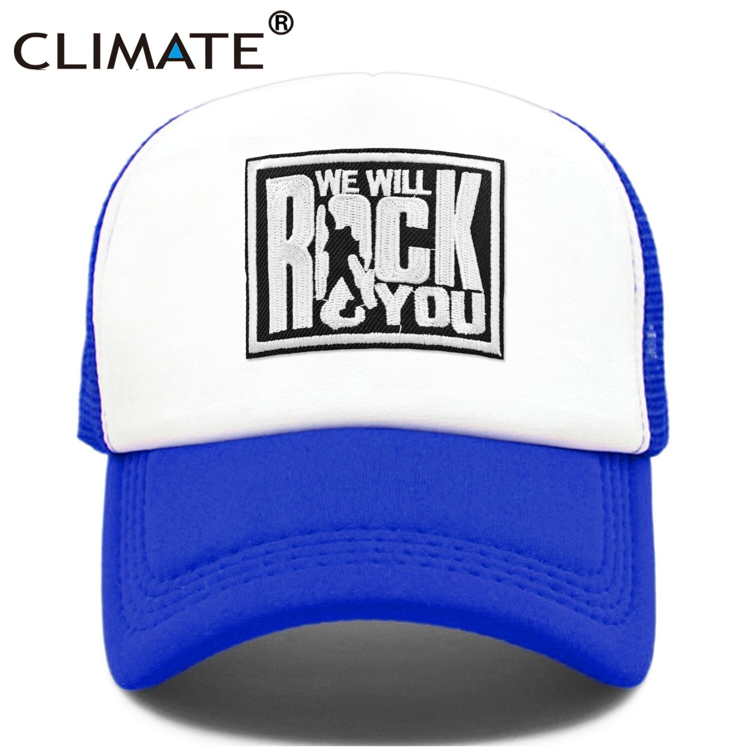 CLIMATE Rock and Roll Rock Trucker Cap Cool Rocker Men Mesh Hat Cap Metal Music