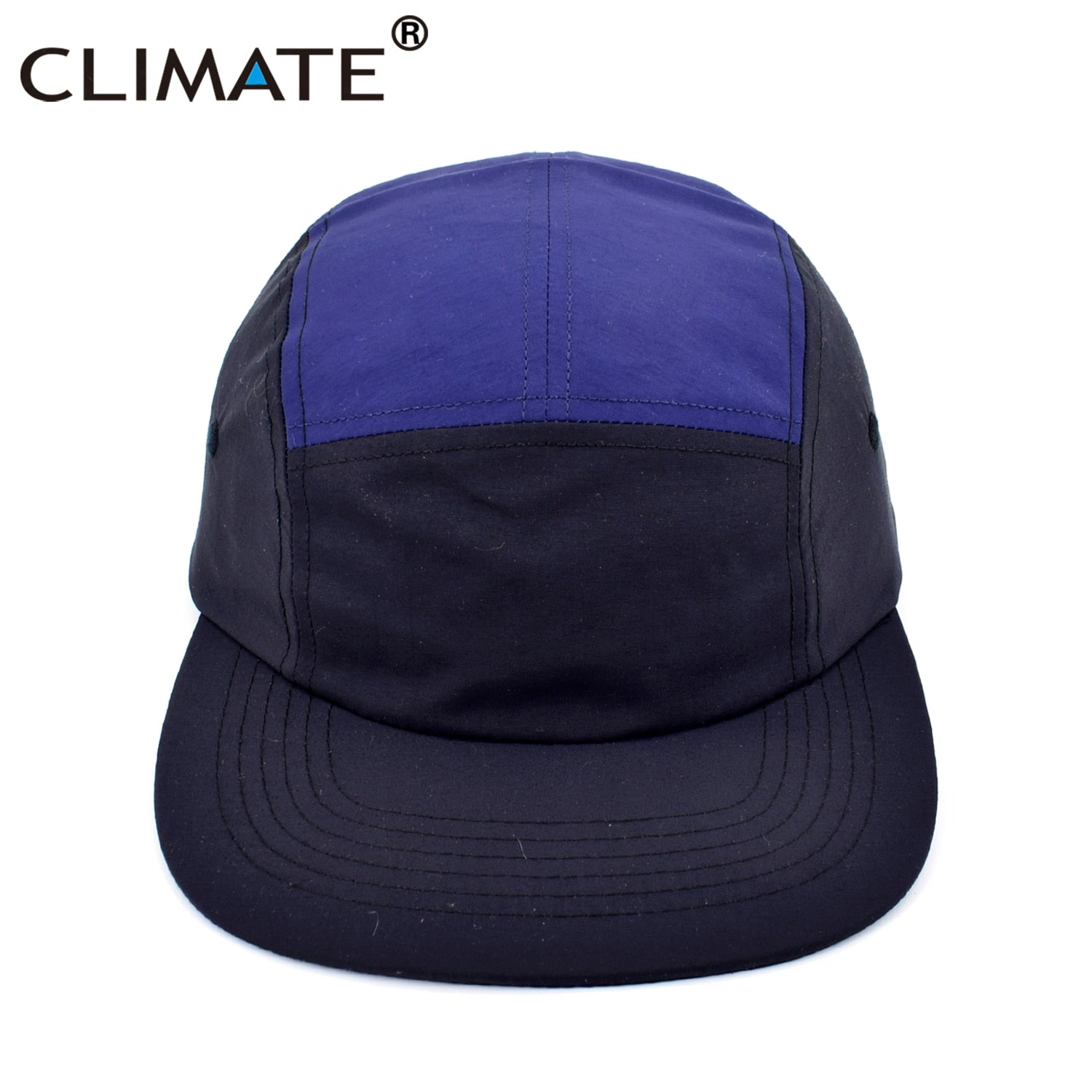 CLIMATE Hiphop 5 Five Panel Baseball Cap Quick Dry 5 Panels Outdoor Sport Hat Cap Breathable Trucker Snapback Hat for Camping