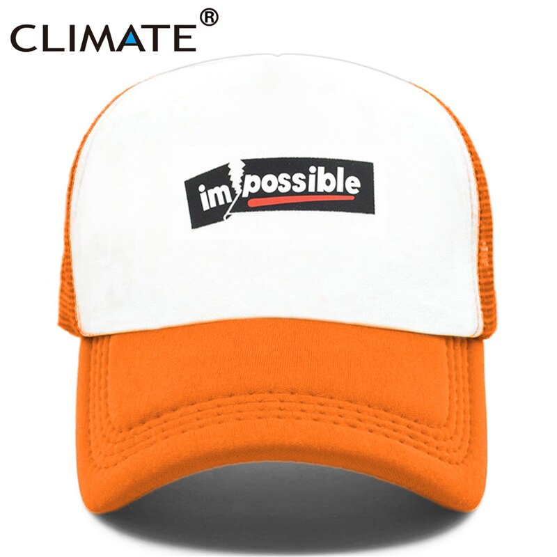 CLIMATE New Cool Impossible Possible Trucker Cap Hat Men Hiphop Surfboard Youth