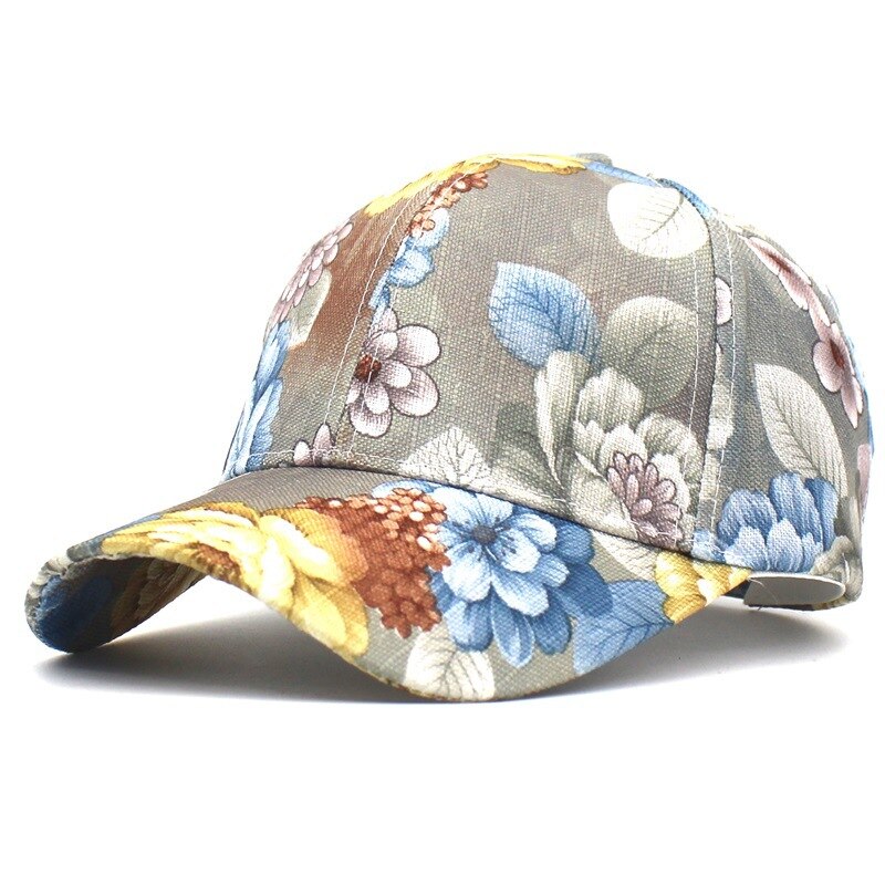 CLIMATE Women Flower Spring Baseball Cap Nice Floral Fashion Cap Beautiful Breathable Hat Gift for Women Woman Mom Young Girl