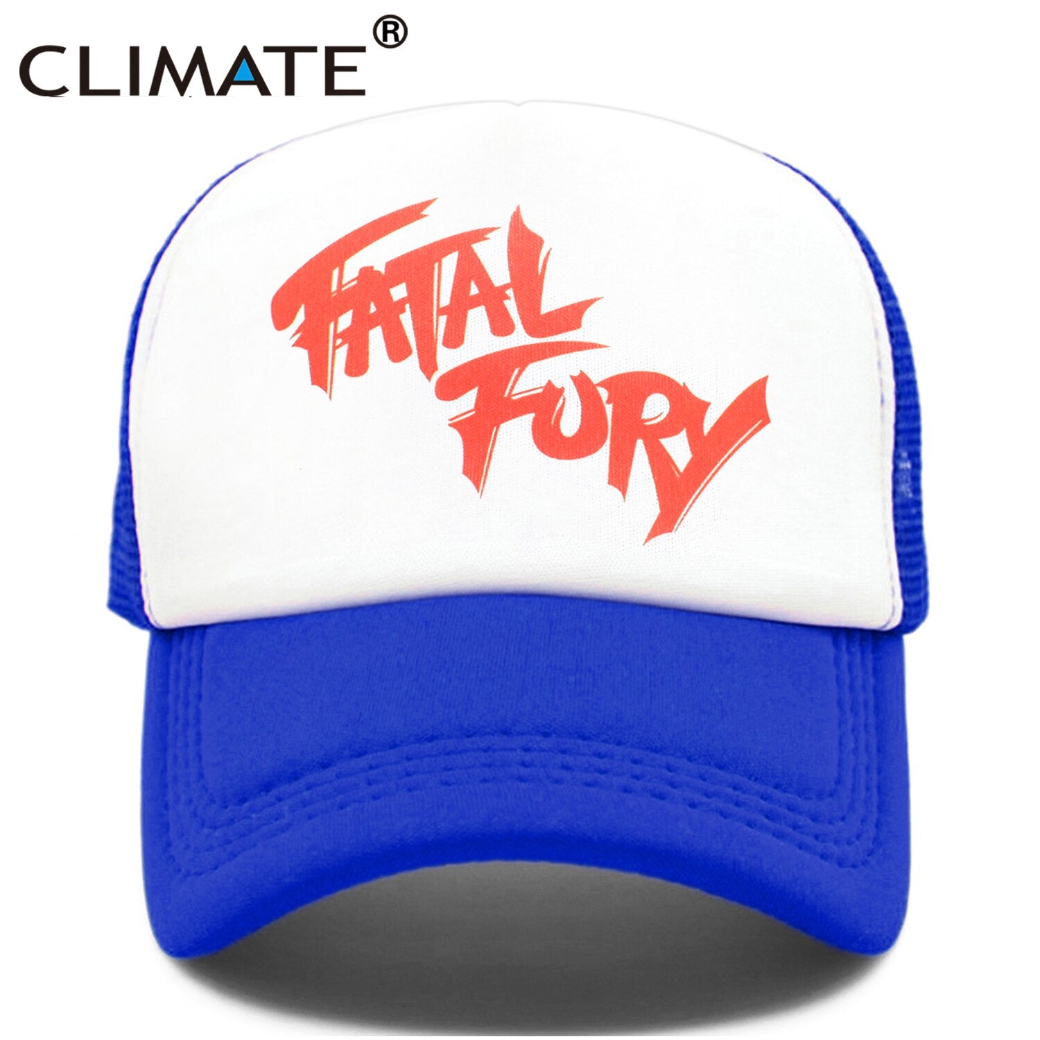 CLIMATE Terry Bogard Coser Cap FATAL Hat Trucker Cap Cosplay Coser Cap Hat  Summer Mesh Caps for Men Cosplay