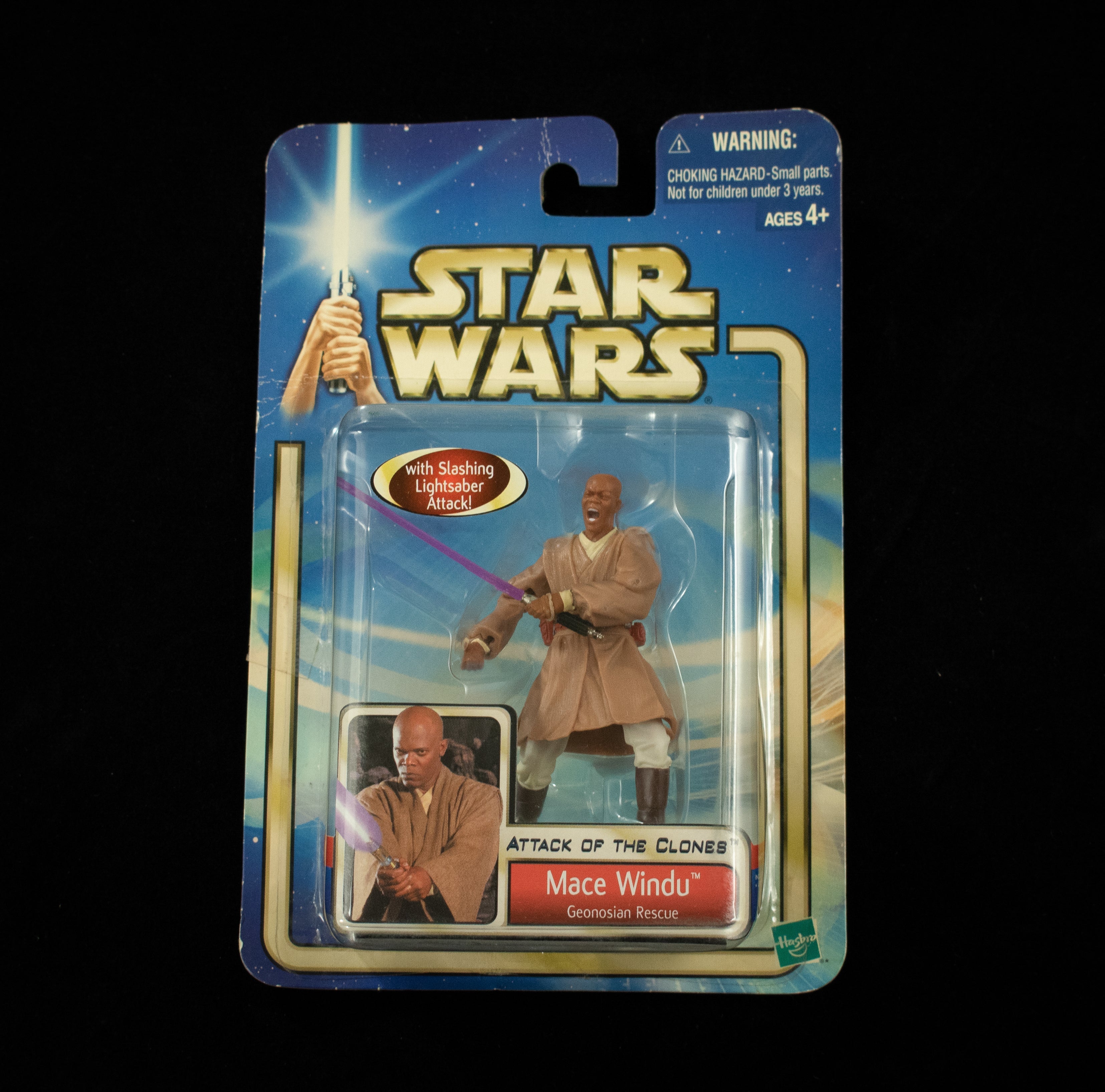 Mace Windu Attack of the Clones Action Figure Star Wars 2002 Hasbro